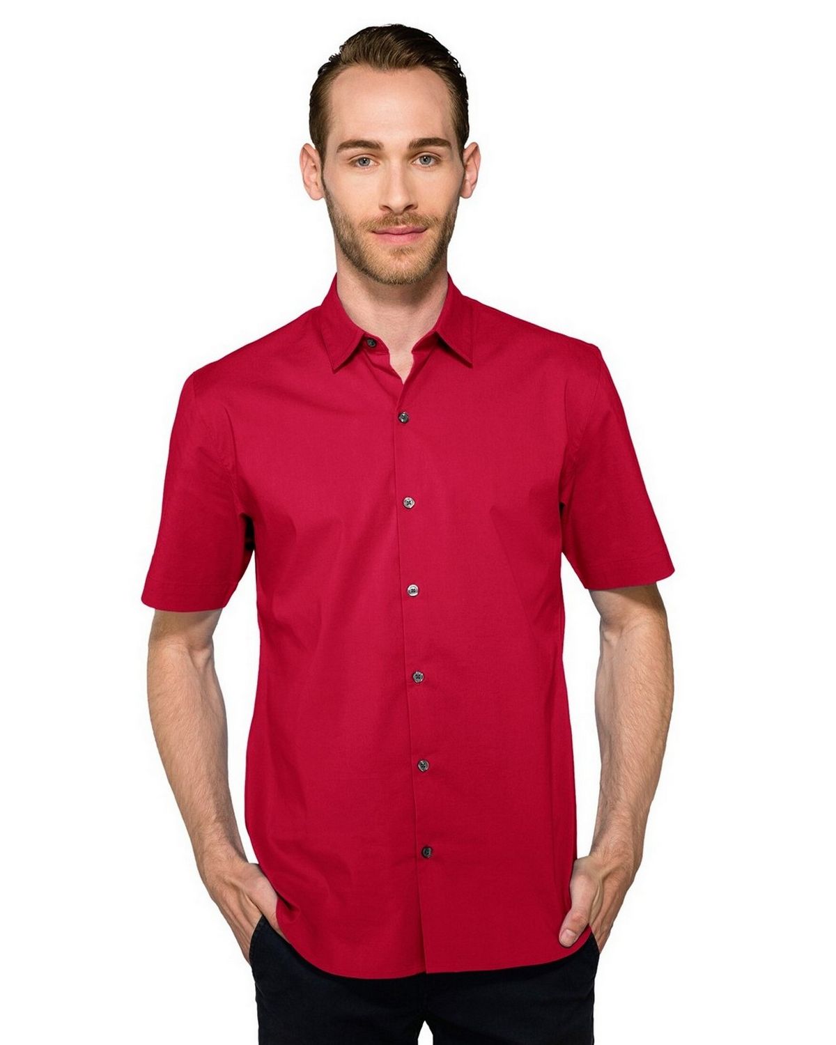 858 Tri Mountain 5 oz Wrinkle-Resistant Rayon/Poly Woven Shirt 