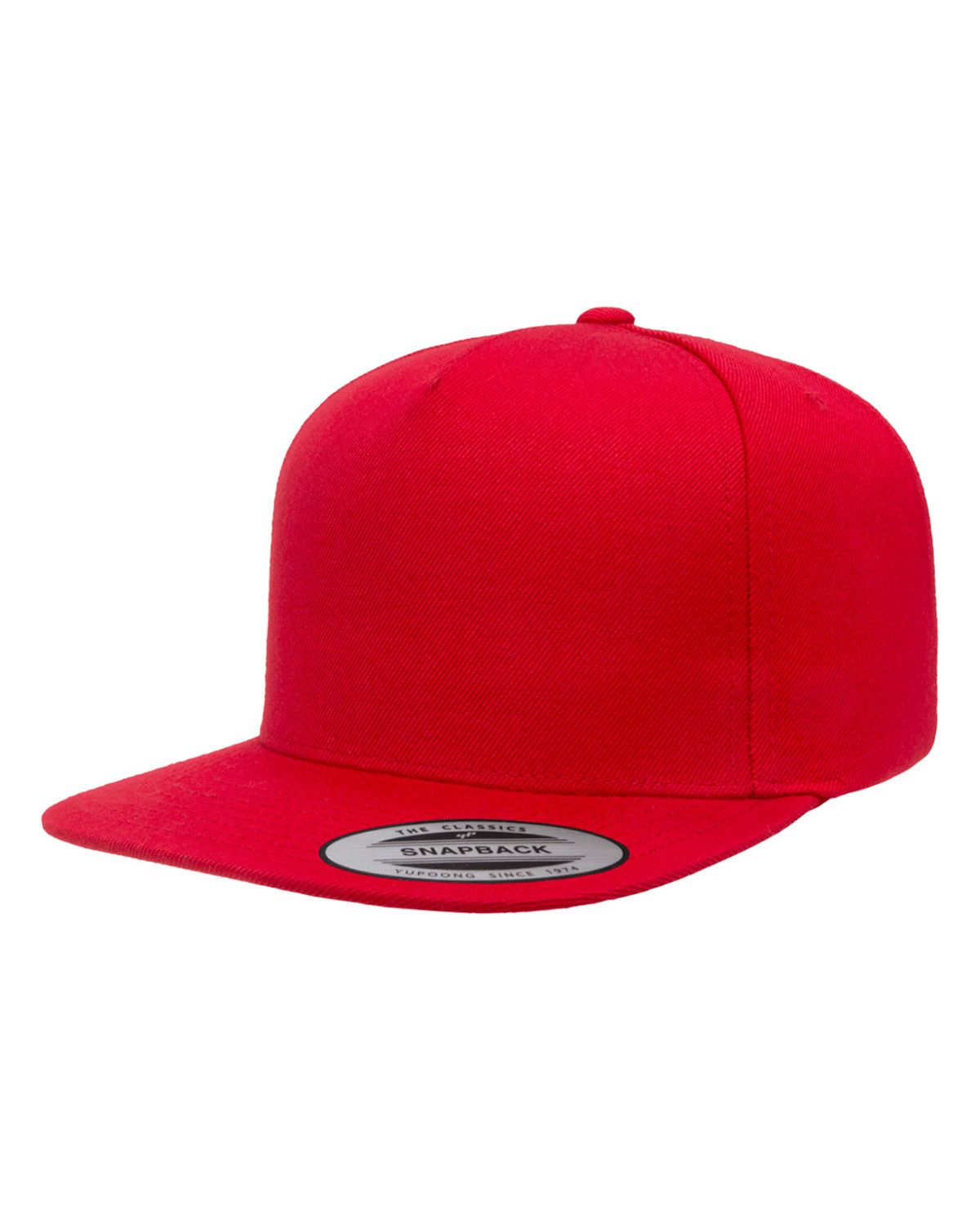 Size Chart for Yupoong Y5089 5-Panel Wool Blend Snapback Cap