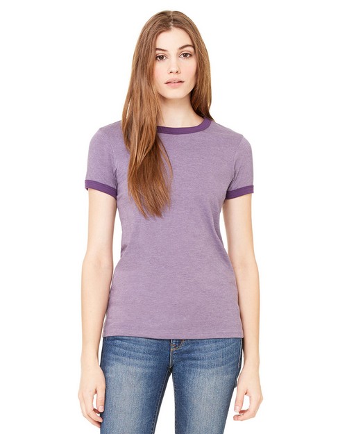 Bella + Canvas 6050 Ladies Ringer Tee - ApparelnBags.com