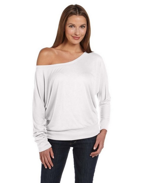 Bella + Canvas 8850 Ladies Elizabeth Long-Sleeve Dolman Top ...