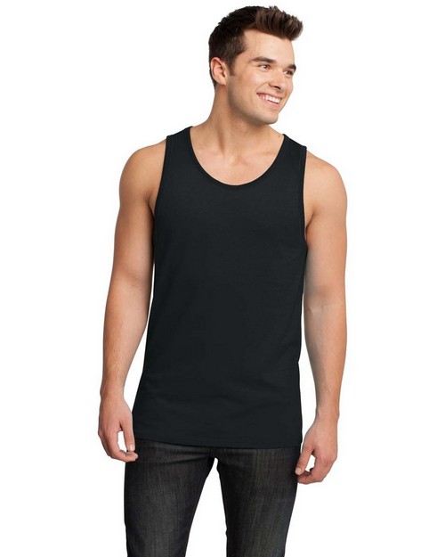 District DT1500 Young Mens Cotton Ringer Tank - ApparelnBags.com