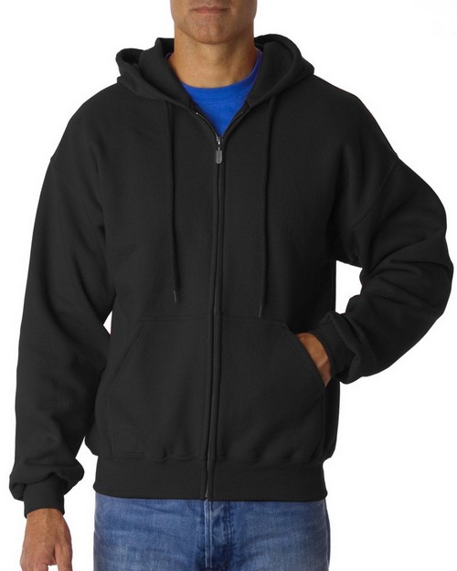 Gildan 12600 Full Zip Hooded Sweatshirt - ApparelnBags.com