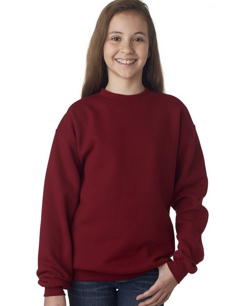 Gildan 18000B Youth Fleece Crew SweatShirt - ApparelnBags.com