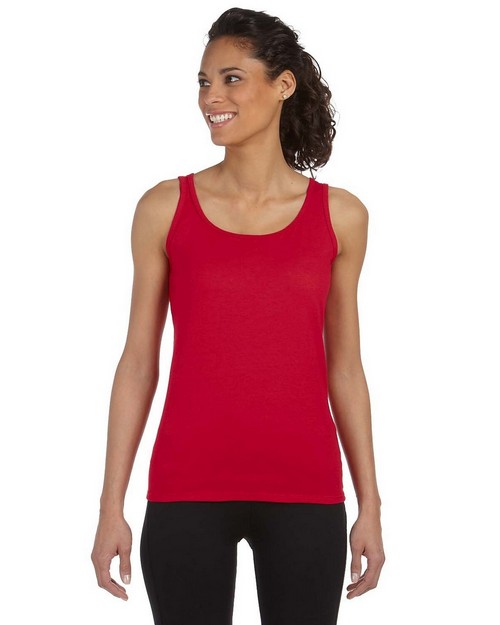 Gildan G642L Ladies SoftStyle Junior Fit Tank Top - ApparelnBags.com