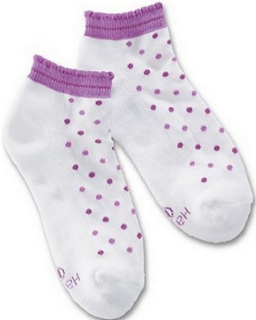 Hanes 778 Girls Classics Scallop Low Cut Sock (Pack of 4 ...