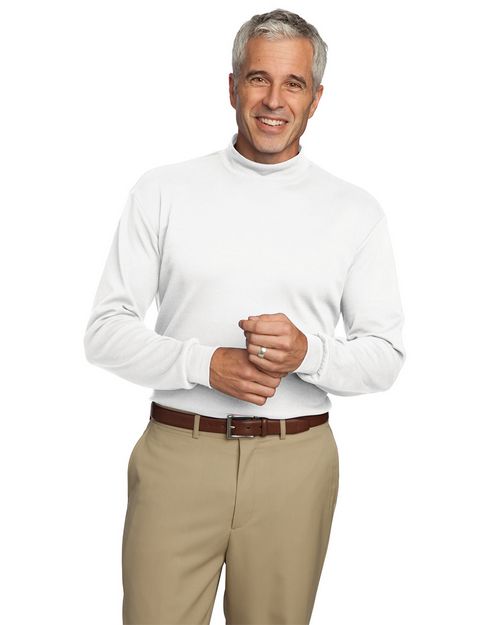 Port Authority K321 Interlock Knit Mock Turtleneck - ApparelnBags.com
