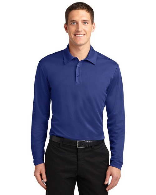 Port Authority K540LS Silk Touch Performance Long Sleeve Polo ...