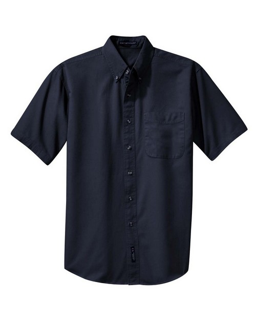 Port Authority S500T Short Sleeve Twill Shirt - ApparelnBags.com