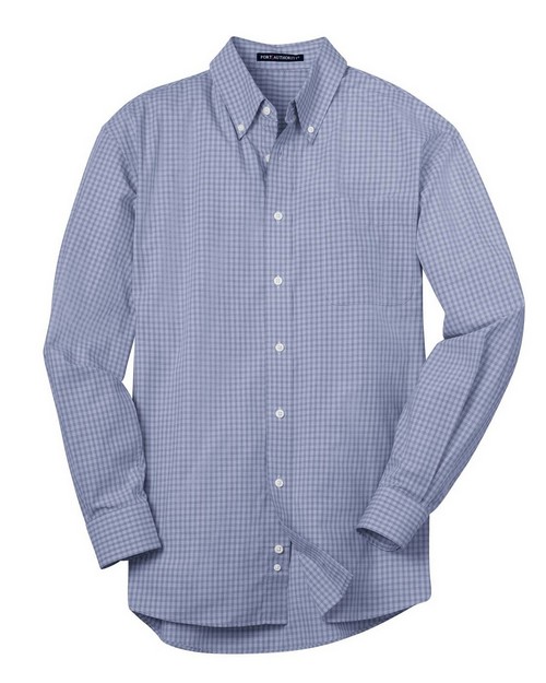 Port Authority S639 Plaid Pattern Easy Care Shirt - ApparelnBags.com