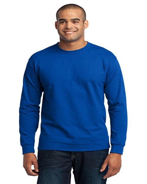 Port & Company PC55LS Long Sleeve 50/50 Cotton/Poly T-Shirt ...