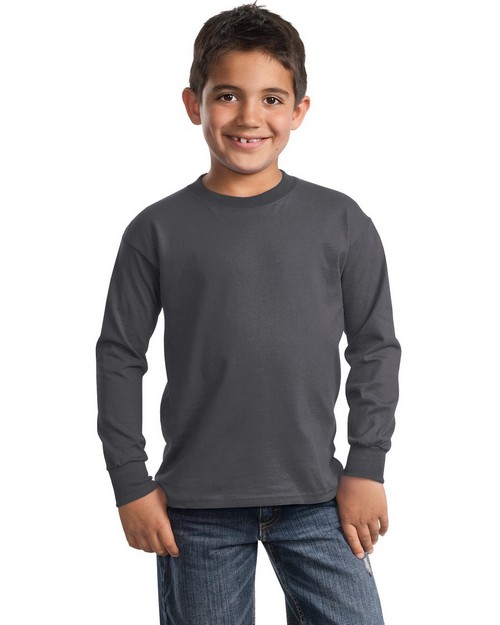 Port and Company PC61YLS Youth Long-Sleeve Essential T-Shirt