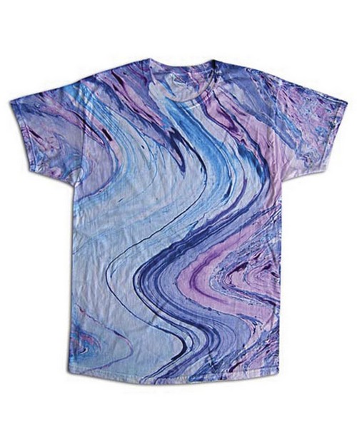 Size Chart for Tie-Dye CD1111Y Youth Marble Tie-Dyed T-Shirt