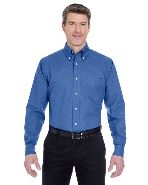 Ultraclub 8970 Long-Sleeve Oxford Dress Shirt - ApparelnBags.com