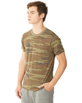 Alternative 01973EA Men's Eco Jersey Print Short Sleeve T-Shirt