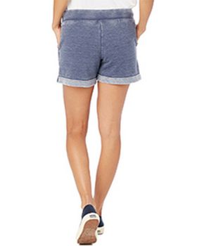 Alternative 8630F Ladies Lounge Burnout French Terry Shorts