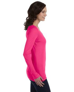 Anvil 399 Women's Sheer Long-Sleeve Scoop Neck T-Shirt