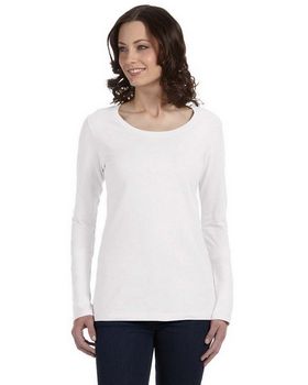 Anvil 399 Ladies Sheer Long-Sleeve Scoop Neck T-Shirt - ApparelnBags.com
