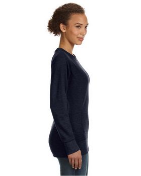 Anvil 72000L Women's Ringspun French Terry Mid-Scoop Sweatshirt