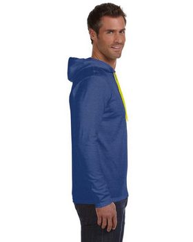Anvil 987AN Men's Ringspun Long Sleeve Hooded T Shirt