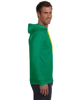 Anvil 987AN Men's Ringspun Long Sleeve Hooded T Shirt