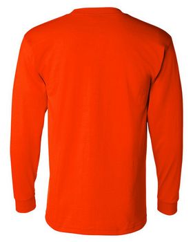 Bayside 1730 Men's 50/50 Long Sleeve Pocket T-Shirt