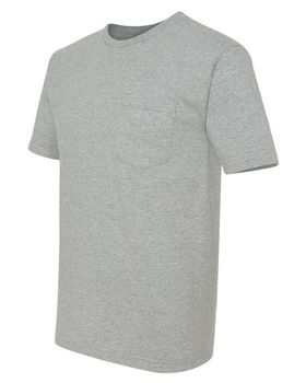 Bayside 5070 Men's Short-Sleeve Tee With Pocket