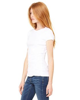 Bella + Canvas 1001 Women's Stretch Rib Short-Sleeve T-Shirt