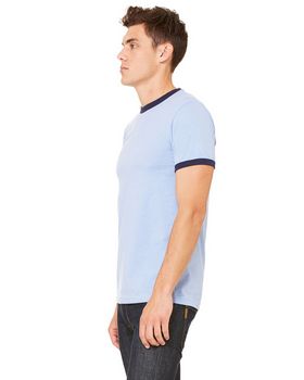 Bella + Canvas 3055C Men's Jersey Short-Sleeve Ringer T-Shirt