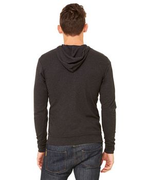 Bella + Canvas 3939 Unisex Triblend Full Zip Lightweight Hoodie