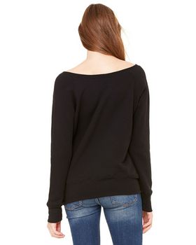 Bella + Canvas 7501 Women's Sponge Fleece Wide Neck Sweatshirt