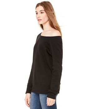 Bella + Canvas 7501 Women's Sponge Fleece Wide Neck Sweatshirt