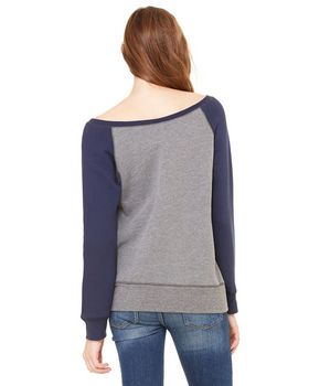 Bella + Canvas 7501 Women's Sponge Fleece Wide Neck Sweatshirt