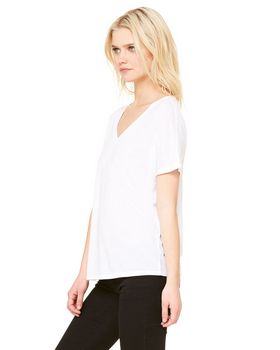 Bella + Canvas 8815 Women's Flowy Simple V-Neck T-Shirt