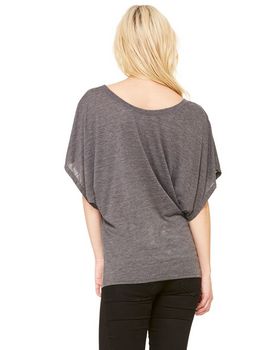 Bella + Canvas 8821 Women's Flowy Draped Sleeve Dolman T-Shirt