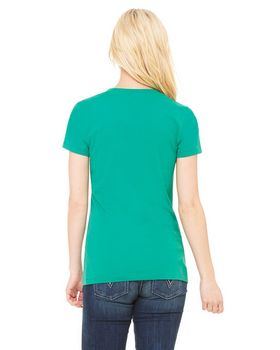 Bella + Canvas B6035 Women's Jersey Deep V-Neck T-Shirt
