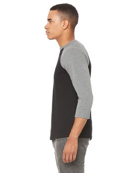 Bella + Canvas C3200 3/4-Sleeve Blended Unisex Baseball Tee