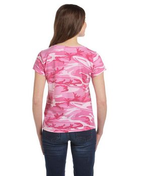 Code Five 3665 Women's 4 oz. Fine Jersey Camouflage T-Shirt