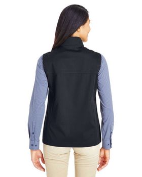 Core365 CE709W Ladies Techno Lite Three Layer Knit Tech Shell Quarter Zip Vest
