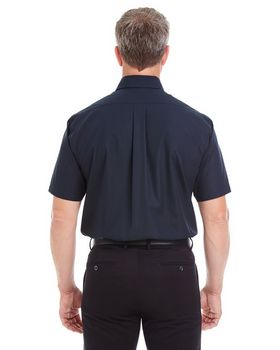 Devon & Jones D620S Men's Crown Collection Solid Broadcloth Short-Sleeve Shirt