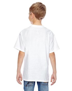 Hanes 498Y Youth Ringspun Cotton Nano T-Shirt