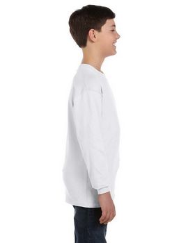 Hanes 5546 Youth Tagless Long Sleeve T Shirt