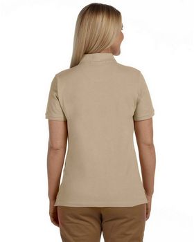 Harriton M100W Women's Cotton Pique Short-Sleeve Polo