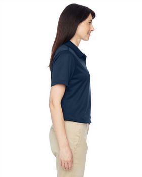 Harriton M345W Women's Advantage IL Snap Placket Performance Polo