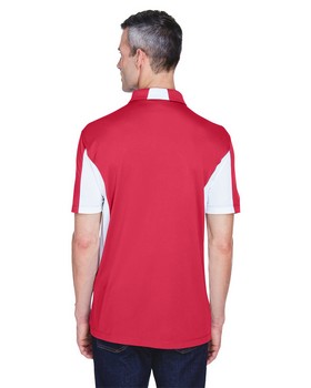 Harriton M355 Men's Side Blocked Micro-Pique Polo