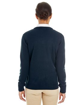 Harriton M420W Women's Pilbloc V-Neck Sweater
