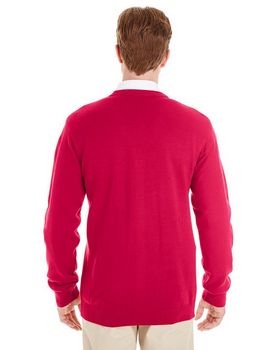 Harriton M425 Men's Pilbloc Cardigan Sweater