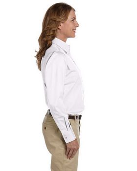 Harriton M500W Women's Twill Shirt with Stain Release