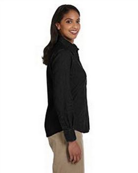 Harriton M550W Women's Long-Sleeve Denim Shirt