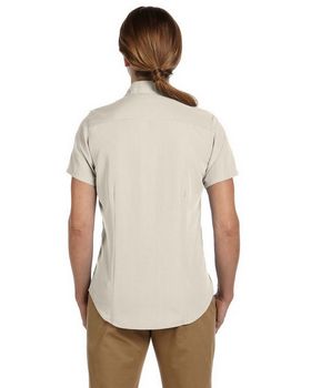 Harriton M560W Women's Barbados Textured Camp Shirt