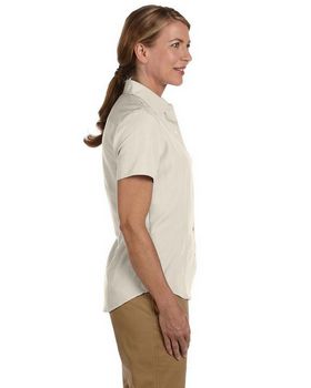 Harriton M560W Women's Barbados Textured Camp Shirt
